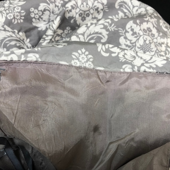 Ann Taylor LOFT A-line Strapless Damask Print Dres - Picture 5 of 6